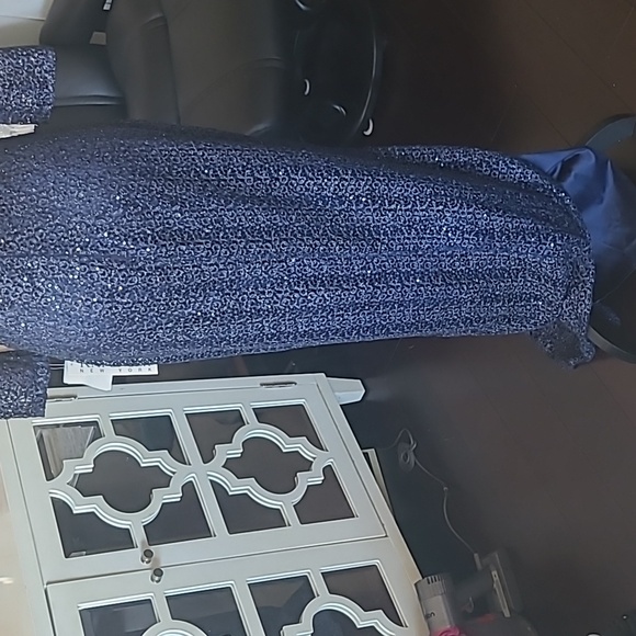 KAY UNGER Navy Evening Gown - Picture 9 of 12